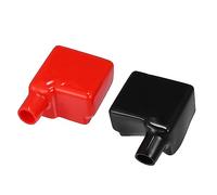X AUTOHAUX 1 Pair Car Battery Terminal Insulation Covers, Universal Red Black