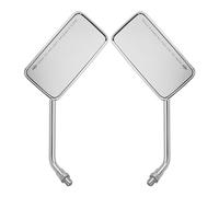 X AUTOHAUX 1 Pair Motorcycle M10x1.25 Screw Glass Rearview Mirror Universal