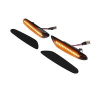 X AUTOHAUX 1 Pair Side Marker Light NO.63136911370 for BMW Black Lens