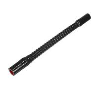 X AUTOHAUX 1 Pcs 18mm 0.71" ID 400mm 15.75" Length 0 Degree Black Red Car Silicone Hose Coolant Hose Universal