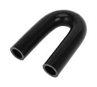 X AUTOHAUX 1 Pcs 22mm/0.87" ID 120mm/4.72" Length 180 Degrees Black Car Silicone Hose Coolant Hose Universal