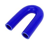 X AUTOHAUX 1 Pcs 22mm/0.87" ID 120mm/4.72" Length 180 Degrees Blue Car Silicone Hose Coolant Hose Universal