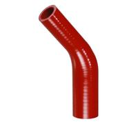 X AUTOHAUX 1 Pcs 25-35mm 0.98"-1.38" ID 102mm 4.02" Length 45 Degrees Red Car Silicone Hose Coolant Hose Universal