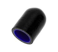 X AUTOHAUX 1 Pcs 30mm Length 22mm/0.87" ID Black Blue Car Silicone Rubber Hose End Cap Silicone Reinforced Blanking Cap for Bypass Tube Universal