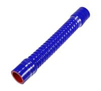 X AUTOHAUX 1 Pcs 32mm 1.26" ID 300mm 11.81" Length 0° Blue Red Car Threaded Silicone Hose Coolant Hose Universal