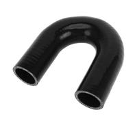 X AUTOHAUX 1 Pcs 35mm/1.38" ID 120mm/4.72" Length 180 Degrees Black Car Silicone Hose Coolant Hose Universal