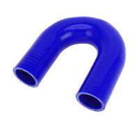 X AUTOHAUX 1 Pcs 35mm/1.38" ID 120mm/4.72" Length 180 Degrees Blue Car Silicone Hose Coolant Hose Universal