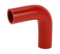 X AUTOHAUX 1 Pcs 38mm/1.50" ID 120mm/4.72" Length 90 Degrees Red Car Silicone Hose Coolant Hose Universal