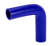 X AUTOHAUX 1 Pcs 38mm/1.50" ID 150mm/5.91" Length 90 Degrees Blue Car Silicone Hose Coolant Hose Universal