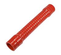 X AUTOHAUX 1 Pcs 38mm 1.50" ID 300mm 11.81" Length 0° Red Car Threaded Silicone Hose Coolant Hose Universal