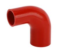 X AUTOHAUX 1 Pcs 45mm/1.77"-60mm/2.36" ID 100mm/3.94" Length 90 Degrees Red Car Silicone Hose Coolant Hose Universal