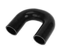 X AUTOHAUX 1 Pcs 45mm/1.77" ID 120mm/4.72" Length 180 Degrees Black Car Silicone Hose Coolant Hose Universal
