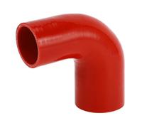 X AUTOHAUX 1 Pcs 51mm/2.01"-60mm/2.36" ID 100mm/3.94" Length 90 Degrees Red Car Silicone Hose Coolant Hose Universal