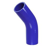 X AUTOHAUX 1 Pcs 51mm 2.01" ID 102mm 4.02" Length 45 Degrees Blue Car Silicone Hose Coolant Hose Universal