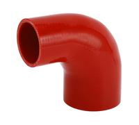 X AUTOHAUX 1 Pcs 57mm/2.24"-76mm/2.99" ID 100mm/3.94" Length 90 Degrees Red Car Silicone Hose Coolant Hose Universal