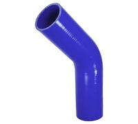 X AUTOHAUX 1 Pcs 57mm 2.24" ID 150mm 5.91" Length 45 Degrees Blue Car Silicone Hose Coolant Hose Universal