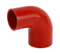 X AUTOHAUX 1 Pcs 60mm/2.36"-76mm/2.99" ID 100mm/3.94" Length 90 Degrees Red Car Silicone Hose Coolant Hose Universal