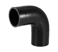 X AUTOHAUX 1 Pcs 60mm 2.36" ID 120mm 4.72" Length 90 Degrees Black Car Silicone Hose Coolant Hose Universal