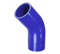 X AUTOHAUX 1 Pcs 60mm 2.36" ID 90mm 3.54" Length 45 Degrees Blue Car Silicone Hose Coolant Hose Universal