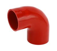 X AUTOHAUX 1 Pcs 67mm/2.64"-76mm/2.99" ID 100mm/3.94" Length 90 Degrees Red Car Silicone Hose Coolant Hose Universal