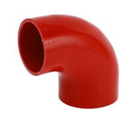 X AUTOHAUX 1 Pcs 70mm/2.76"-80mm/3.15" ID 90mm/3.54" Length 90 Degrees Red Car Silicone Hose Coolant Hose Universal
