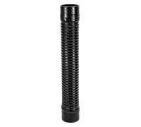 X AUTOHAUX 1 Pcs 70mm 2.76" ID 500mm 19.69" Length 0° Black Car Threaded Silicone Hose Coolant Hose Universal