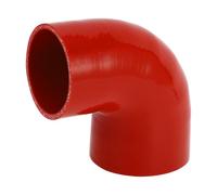 X AUTOHAUX 1 Pcs 80mm/3.15"-90mm/3.54" ID 100mm/3.94" Length 90 Degrees Red Car Silicone Hose Coolant Hose Universal