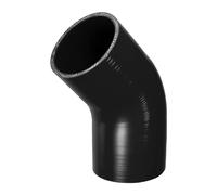 X AUTOHAUX 1 Pcs 80mm 3.15" ID 90mm 3.54" Length 45 Degrees Black Car Silicone Hose Coolant Hose Universal