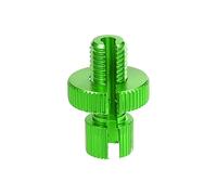 X AUTOHAUX 1 Pcs M10 Brake Clutch Cable Adjuster Screw for Motorcycle Green | Aluminum Alloy, Line adjuster bolt with slotted, for Motorcycle Bike Scooter