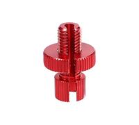 X AUTOHAUX 1 Pcs M10 Brake Clutch Cable Adjuster Screw for Motorcycle Red | Aluminum Alloy, Slotted adjusting bolt, for Motorcycle Bike Scooter