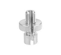X AUTOHAUX 1 Pcs M10 Brake Clutch Cable Adjuster Screw for Motorcycle | Silver Tone, Aluminum Alloy, Slotted adjusting bolt, for Motorcycle Bike Scooter