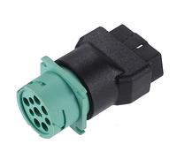 X AUTOHAUX 1 Pcs Type2 16Pin OBD Male to 9Pin J1939 Female Adapter