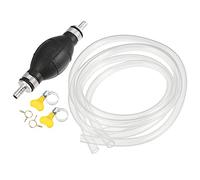 X AUTOHAUX 1 Set 2 Meter Long 8mm ID PVC Hose Hand Fuel Pump Transfer Pump