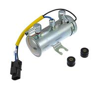 X AUTOHAUX 1 Set 24V Universal Auto Electric Fuel Pump Replacement Silver Tone