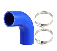 X AUTOHAUX 1 Set 51mm 2.0" ID 90 Degree Elbow Engine Silicone Hose Blue
