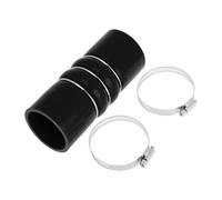 X AUTOHAUX 1 Set 54mm/2.13" 152mm/5.98" Length Black Car Silicone Hose with Clamps Hump Hose Coolant Hose Universal