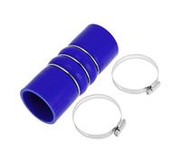 X AUTOHAUX 1 Set 54mm/2.13" 152mm/5.98" Length Blue Car Silicone Hose with Clamps Hump Hose Coolant Hose Universal