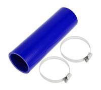 X AUTOHAUX 1 Set 54mm 2.13" ID 200mm 7.87" Length 0 Degree Blue Car Silicone Hose with Clamps Coolant Hose Universal