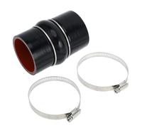 X AUTOHAUX 1 Set 57mm/2.24" 102mm/4.02" Length Black Red Car Silicone Hump Hose with Clamps