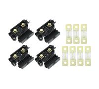 X AUTOHAUX 1 Set 80A Fuse Kit 4 x ANS Holder 7 x 80 AMP Fuses Dual Battery