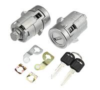 X AUTOHAUX 1 Set Door Lock Cylinder with 2 Keys 15298924 for Chevrolet Silverado Suburban Tahoe for GMC Sierra Yukon Driver and Passenger Side Door Lock Set