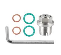 X AUTOHAUX 1 Set M18.1-1.5 x 15mm Car Oversize Piggyback Oil Drain Plug Kit