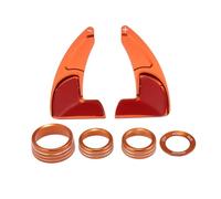 X AUTOHAUX 1 Set Steering Wheel Shift Paddle Extension Trim for Car Orange