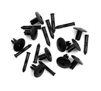 X AUTOHAUX 10 Pcs 4.9mm Hole Dia Universal Plastic Push Type Car Door Trim Bumper Fender Rivets Retainer Clips Black