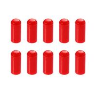 X AUTOHAUX 10 Pcs 4mm 0.16" Car Silicone Intake Vacuum Hose Tube End Plug Red