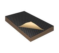 X AUTOHAUX 10 Pcs 80mil 2mm 69.5sqft Car Sound Deadener Mat Butyl Rubber | 9.84"x7.87", Heat Shield Material Damping, for Boat Engine Cover, Aluminum Foil, Butyl Rubber, Thermal Insulation