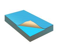 X AUTOHAUX 10 Pcs 80mil 2mm 69.5sqft Car Sound Deadening Mat Butyl Rubber Heat Shield Material Damping for Hood Boat Engine Cover 9.84"x7.87" Blue