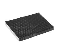 X AUTOHAUX 10 Pcs 80mil 2mm Sound Deadening Mat Butyl Rubber for Hood | Heat Shield Material Damping, for Boat Engine Cover, Aluminum Foil, Butyl Rubber, Thermal Insulation, Noise Reduction