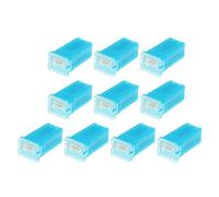 X AUTOHAUX 10 Pcs Standard Box Shaped Fuse 20 Amp, Universal for Car Truck Blue
