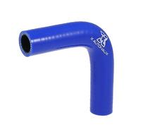 X AUTOHAUX 100mm Length 19mm Inner Dia 90 Degree Silicone Hose for Car Blue